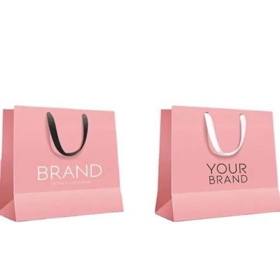 Pink paper bag
